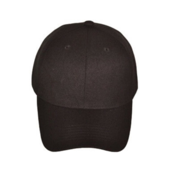 New Adult Black Baseball Cap UNISEX - Picture 2 of 13